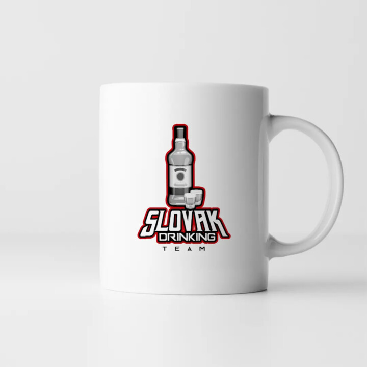 Slovak Drinking Team - keramický hrnček s potlačou