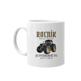 Roľník nie je voľba, je potrebné to mať v krvi - keramický hrnček s potlačou
