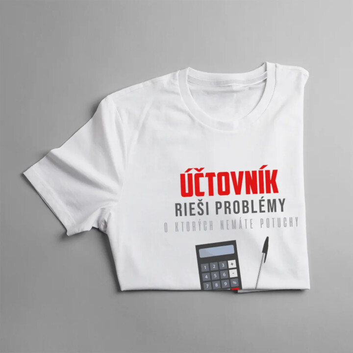 Účtovník rieši problémy - Dámske tričko s potlačou