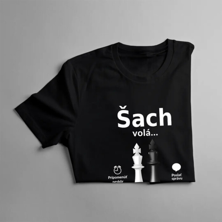 Šach volá - musím ísť - Dámske tričko s potlačou