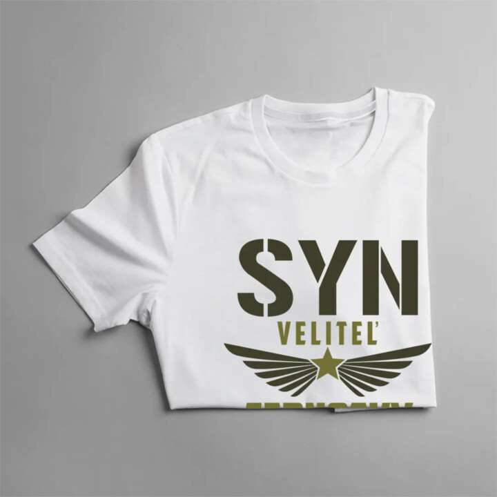 Syn veliteľ jednotky - detské tričko s potlačou