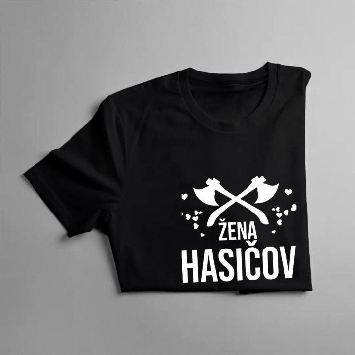Žena hasičov - dámske tričko s potlačou