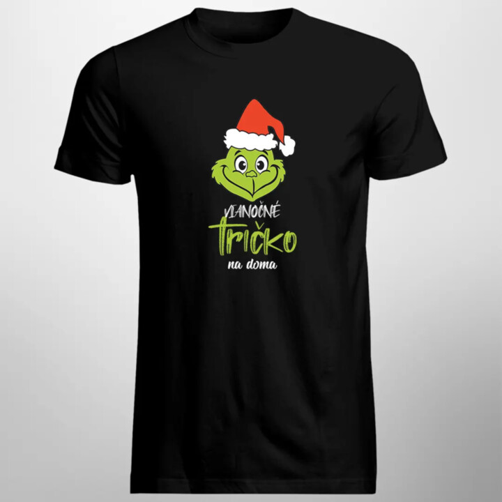 Vianočné tričko na doma - pánske tričko s potlačou