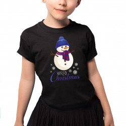 Merry Christmas - snehuliak - detské tričko s potlačou