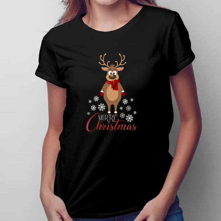 Merry Christmas - sob - dámske tričko s potlačou