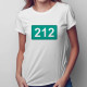 212 - dámske tričko s potlačou