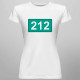 212 - dámske tričko s potlačou