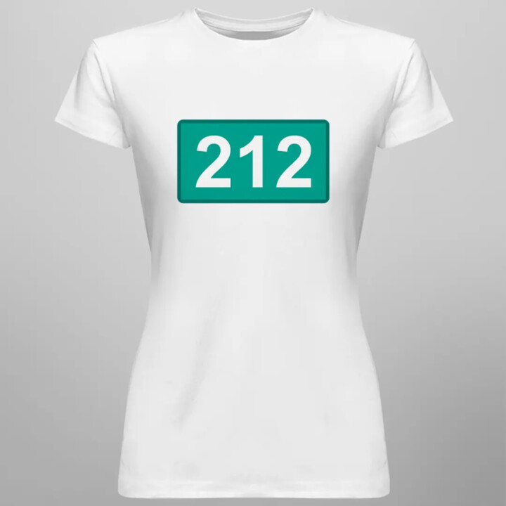 212 - dámske tričko s potlačou