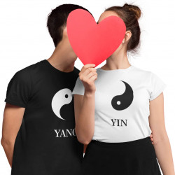 Sada pre páry - YIN YANG - tričko s potlačou