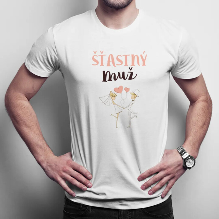 Šťastný muž - pánske tričko s potlačou