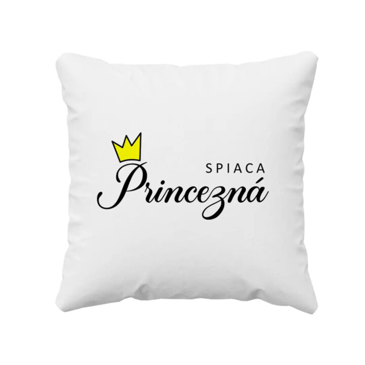 Spiaca princezná - vankúš s potlačou