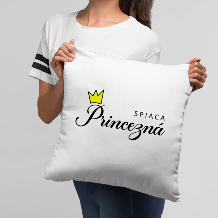 Spiaca princezná - vankúš s potlačou