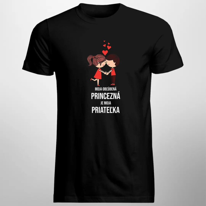 Moja obľúbená princezná je moja priateľka - pánske tričko s potlačou