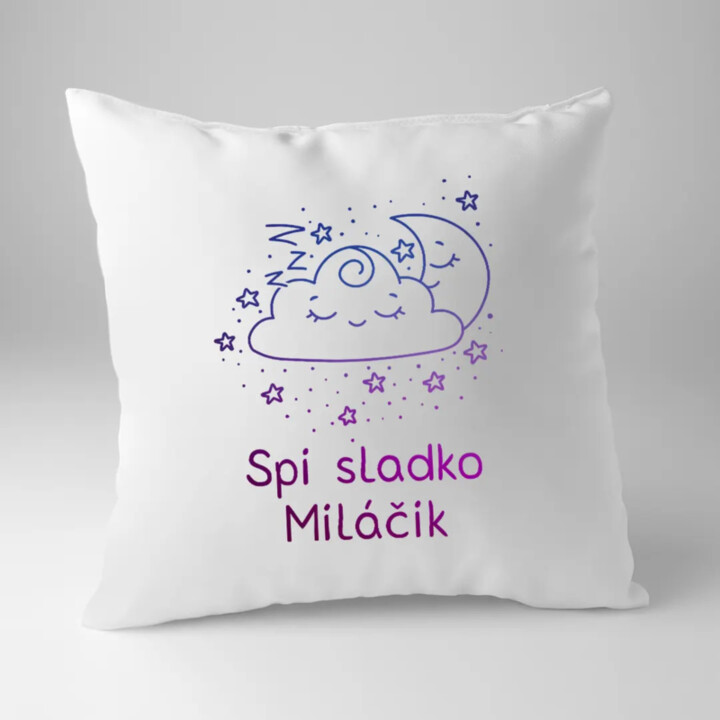 Spi sladko miláčik - vankúš s potlačou