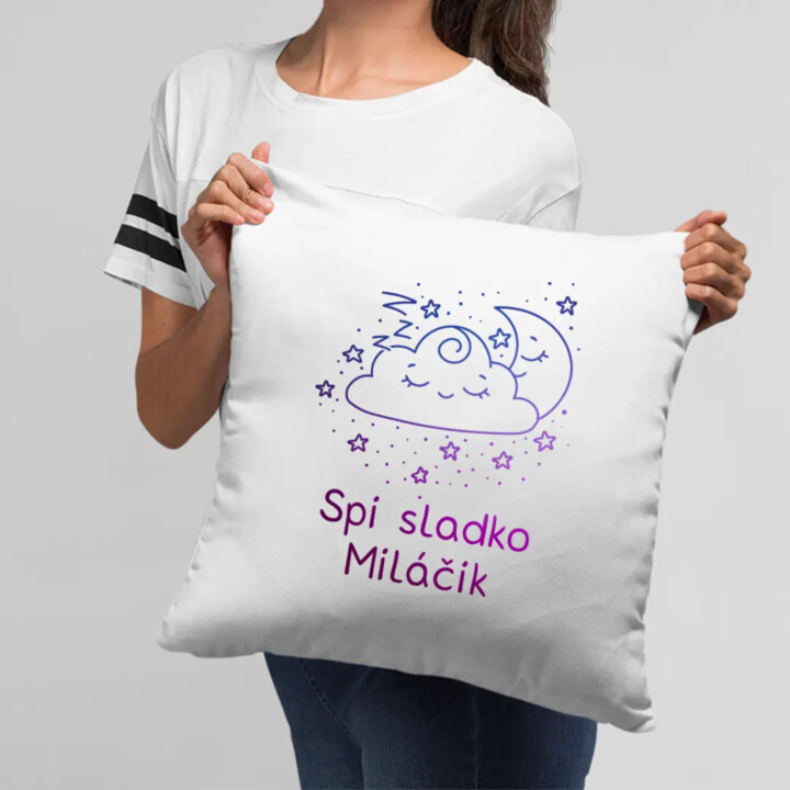 Spi sladko miláčik - vankúš s potlačou