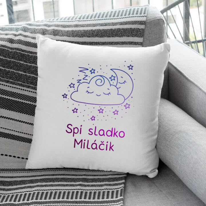 Spi sladko miláčik - vankúš s potlačou