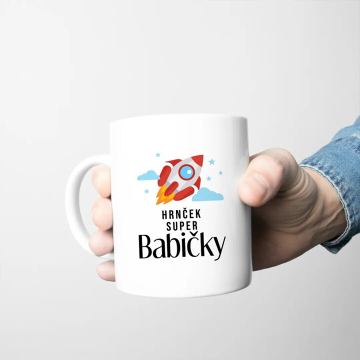 Hrnček super babičky - keramický hrnček s potlačou