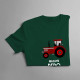 Najlepší dedo jazdí traktorom - pánske tričko s potlačou