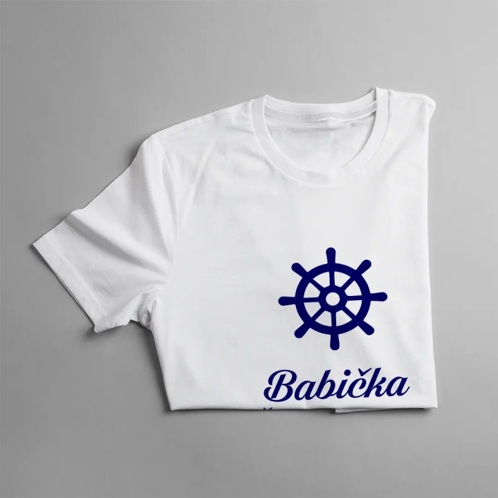 Babička - žena kapitána plachetnice - dámske alebo unisex tričko s potlačou