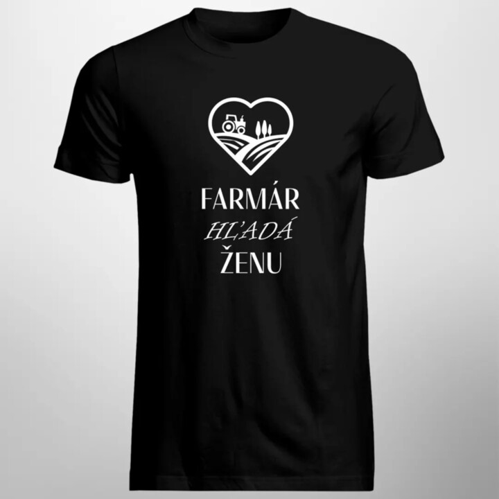 Farmár hľadá ženu - pánske tričko s potlačou