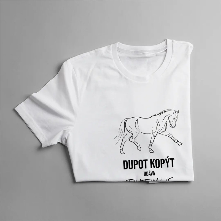 Dupot kopýt udáva rytmus môjho srdca - dámske tričko s potlačou