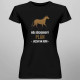 Môj dôchodkový plán - jazda na koni - dámske tričko s potlačou