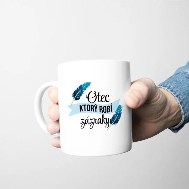 Otec, ktorý robí zázraky - keramický hrnček s potlačou