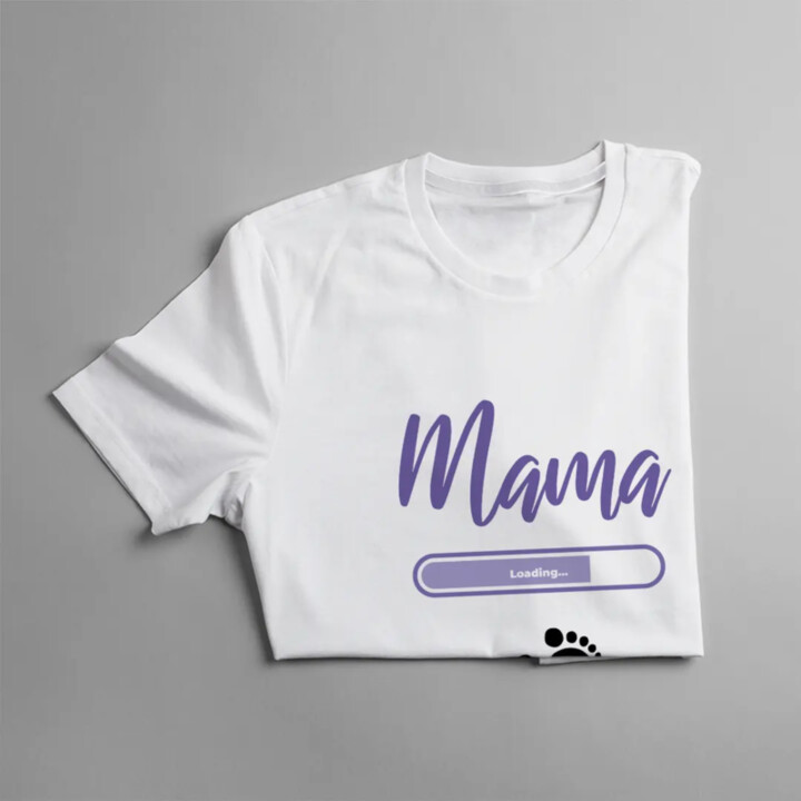 Mama loading - dámske tričko s potlačou