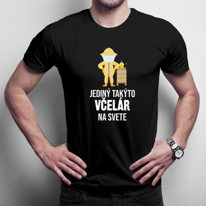 Jediný takýto včelár na svete - pánske tričko s potlačou