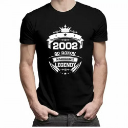 2002 Narodenie legendy 20 rokov - Pánske tričko s potlačou
