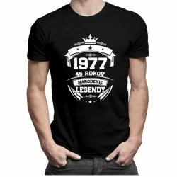 1977 Narodenie legendy 45 rokov - pánske tričko s potlačou