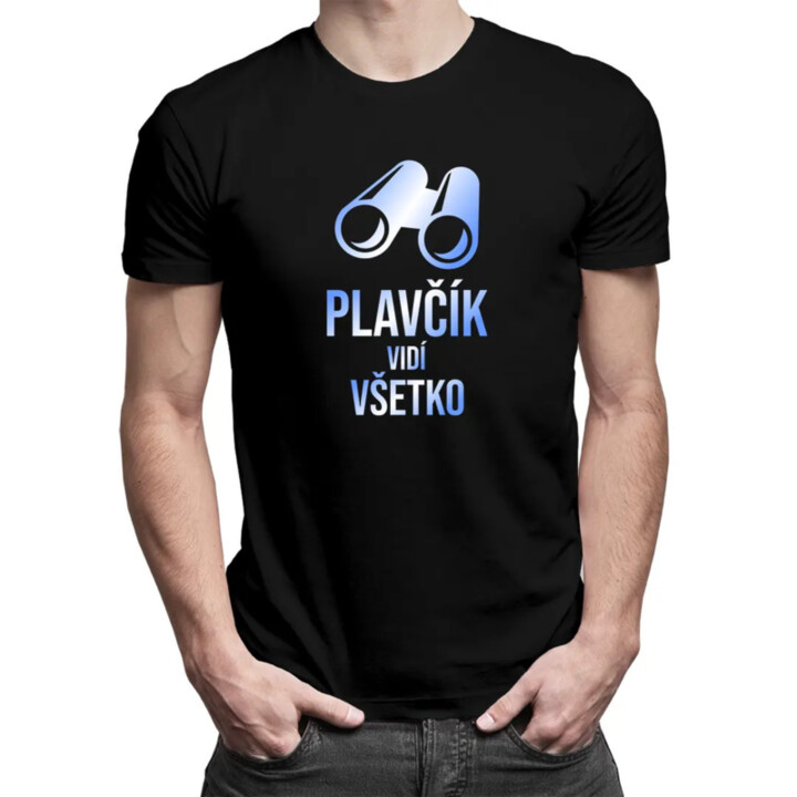 Plavčík vidí všetko - pánske tričko s potlačou