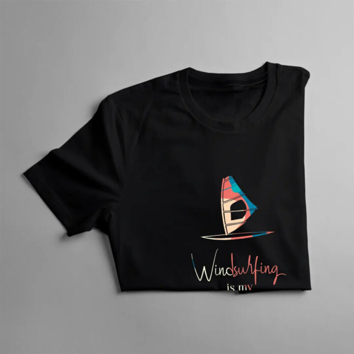 Windsurfing is my break from reality - pánske tričko s potlačou