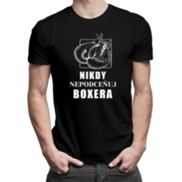 Nikdy nepodceňuj boxera - pánske tričko s potlačou