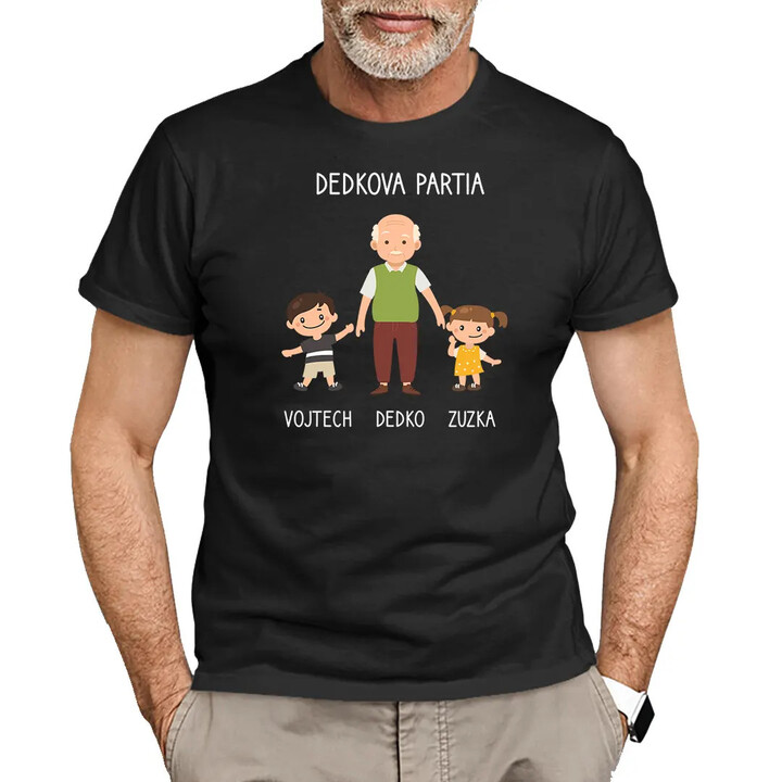 Dedkova partia - Personalizovaný produkt - pánske tričko s potlačou