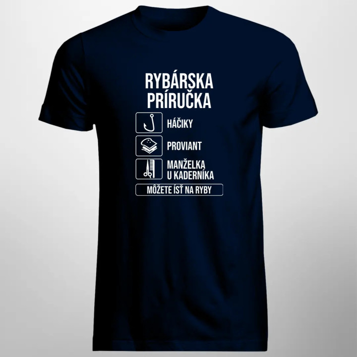 Rybárska príručka - pánske tričko s potlačou
