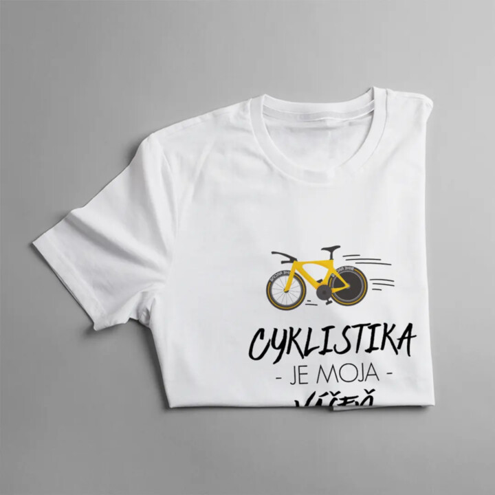 Cyklistika je moja vášeň - dámske tričko s potlačou