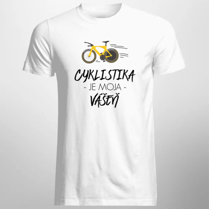 Cyklistika je moja vášeň - pánske tričko s potlačou