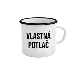Keramický smaltovaný hrnček s vlastnou potlačou