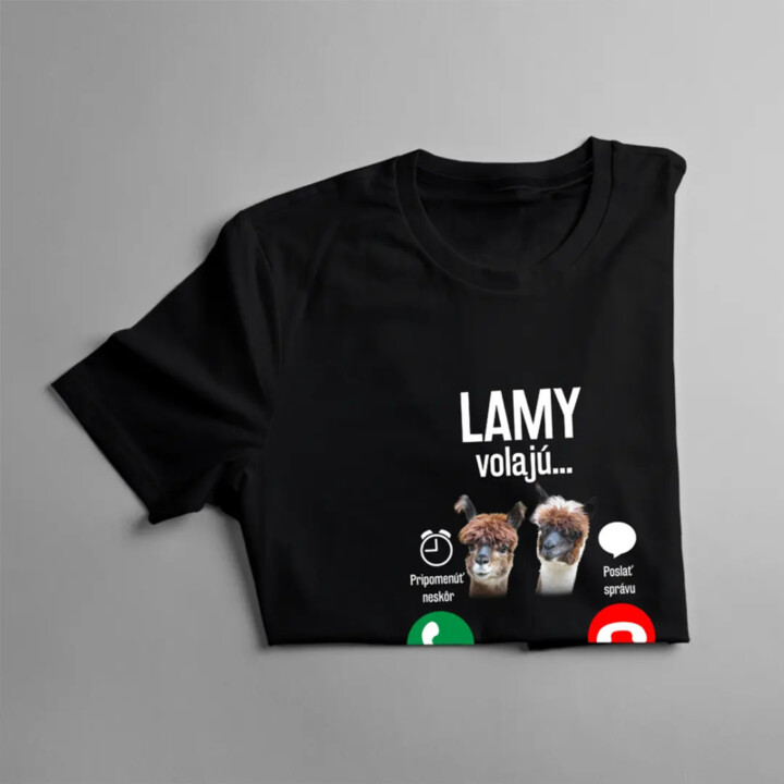 Lamy volajú, musím ísť - dámske tričko s potlačou