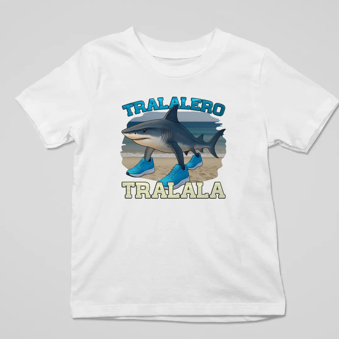Tralalero Tralala - Italian Brainrot - detské tričko s potlačou