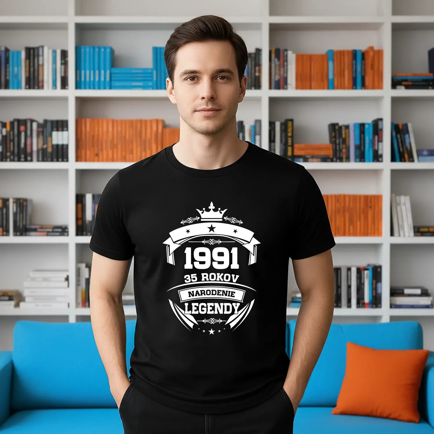 1991 Narodenie legendy 35 rokov - pánske tričko s potlačou