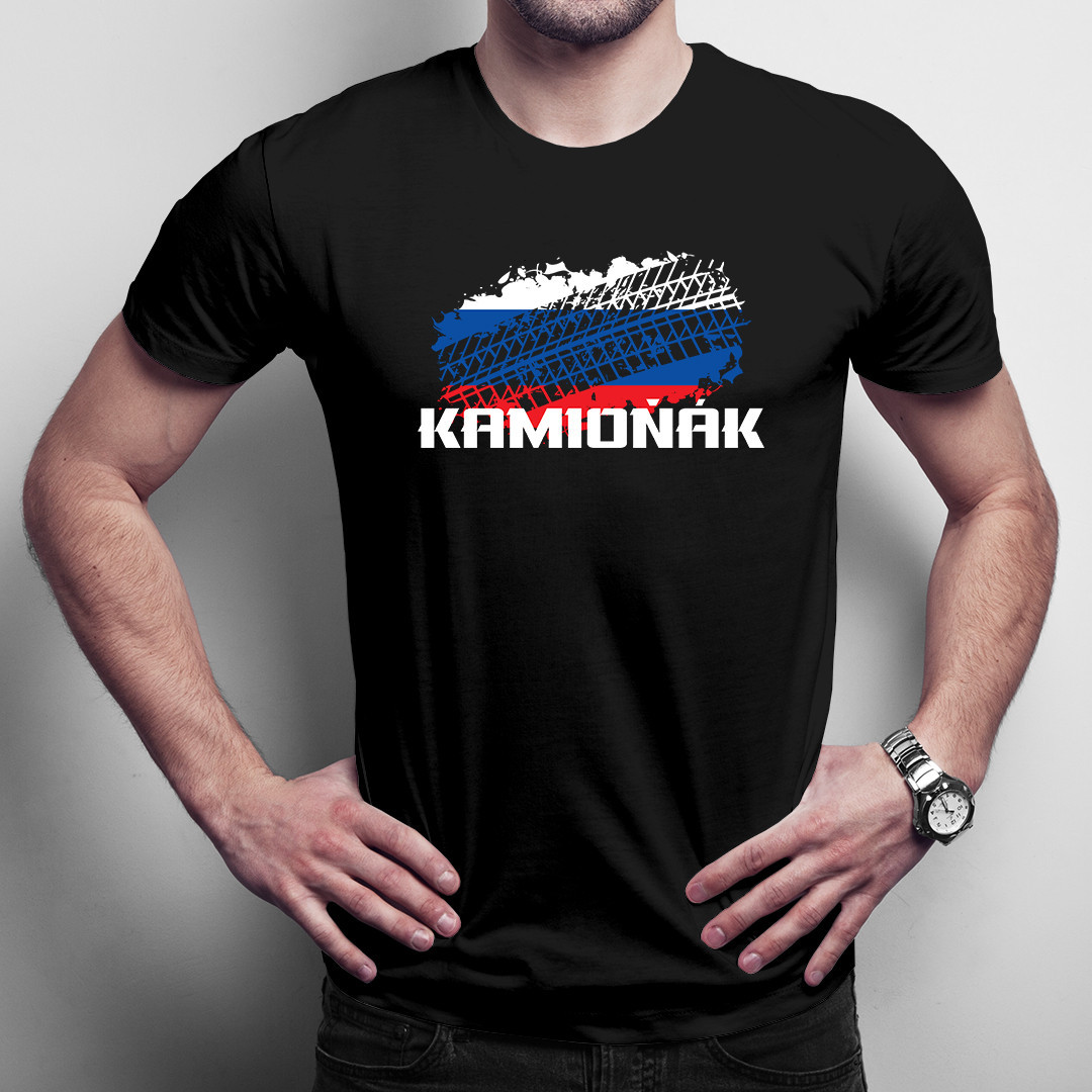 Kamioňák - pánske tričko s potlačou ako darček pre vodiča