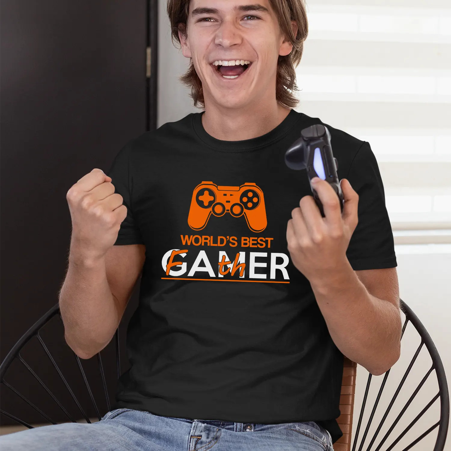 World's best gamer - vtipné tričko ako darček k 25. narodeninám