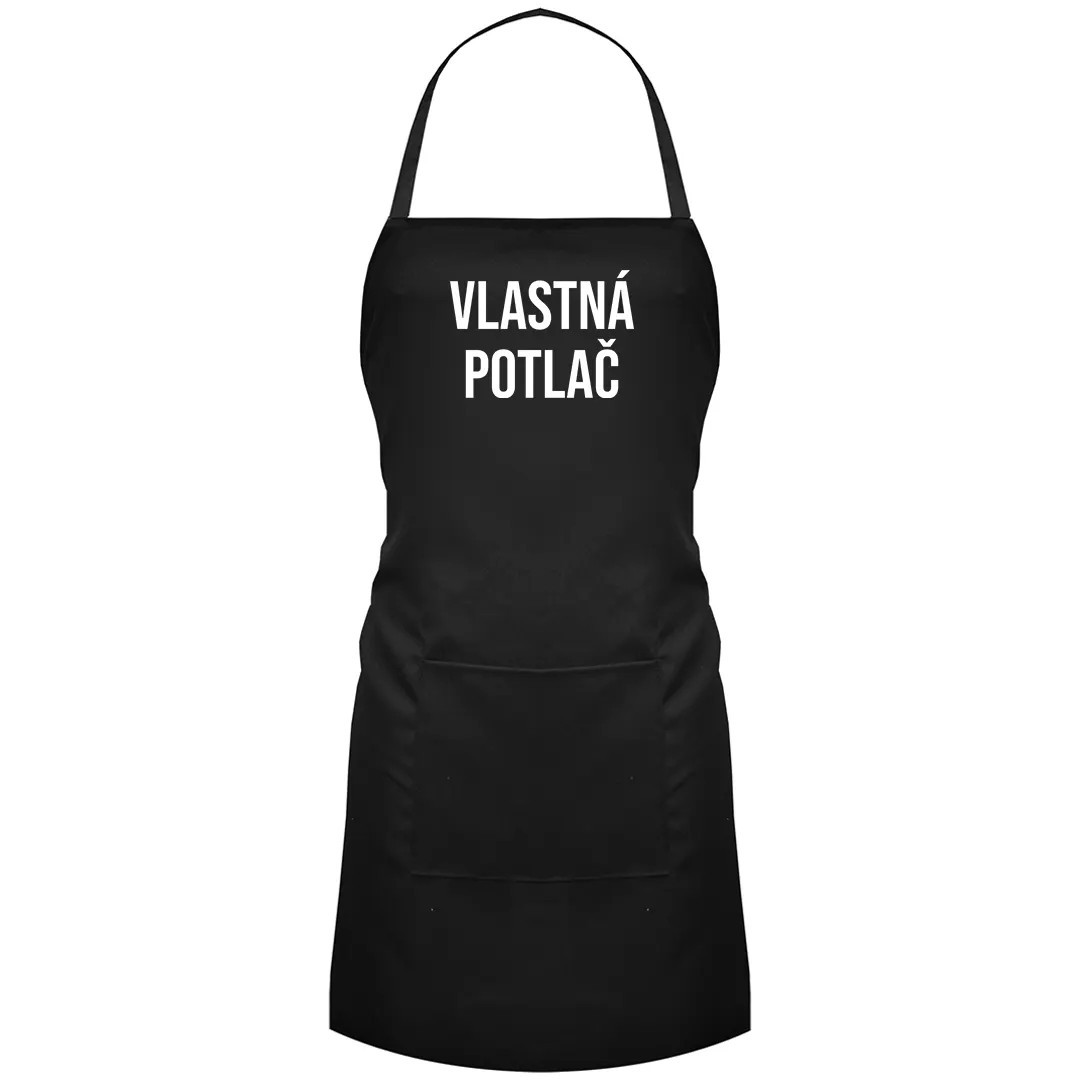 Zástěra s vlastnou potlačou