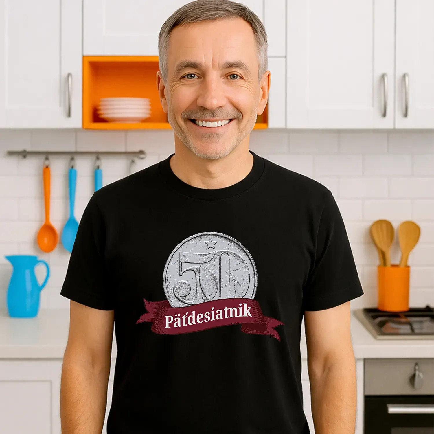 Päťdesiatnik - vtipné tričko k 50. narodeninám