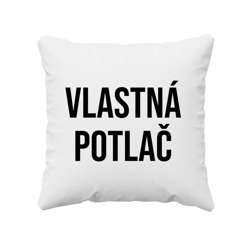 Vankúš s vlastnou potlačou – z fotky aj s textom