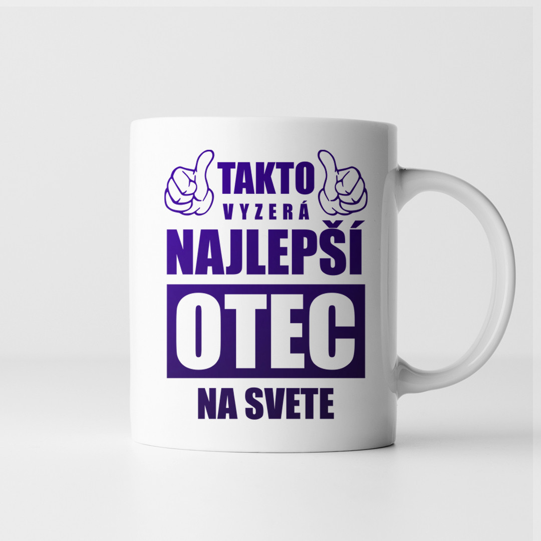 Takto vyzerá najlepší otec na svete - keramický hrnček s potlačou